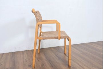 中古　arflex(アルフレックス)　NT SLIM(エヌティースリム)　アームチェア3脚セット(ダイニングチェア、椅子、イス、バラ売り可能)(定価3脚で約22万8千円)(R-083355)