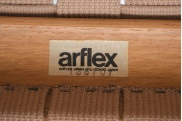 中古　arflex(アルフレックス)　NT SLIM(エヌティースリム)　アームチェア3脚セット(ダイニングチェア、椅子、イス、バラ売り可能)(定価3脚で約22万8千円)(R-083355)