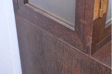 中古　希少な廃番品!!　カリモク家具(karimoku)　domani(ドマーニ)　分解可能なユニット式特大キャビネット(飾り棚、ガラスキャビネット、ガラスケース、ショーケース、コレクションケース、キュリオケース、店舗什器)(R-083359)