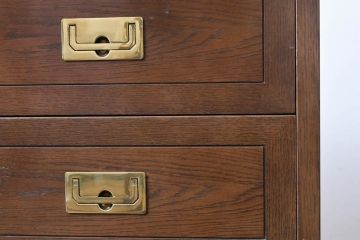中古　希少な廃番品!!　カリモク家具(karimoku)　domani(ドマーニ)　分解可能なユニット式特大キャビネット(飾り棚、ガラスキャビネット、ガラスケース、ショーケース、コレクションケース、キュリオケース、店舗什器)(R-083359)