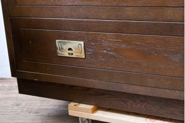 中古　希少な廃番品!!　カリモク家具(karimoku)　domani(ドマーニ)　分解可能なユニット式特大キャビネット(飾り棚、ガラスキャビネット、ガラスケース、ショーケース、コレクションケース、キュリオケース、店舗什器)(R-083359)