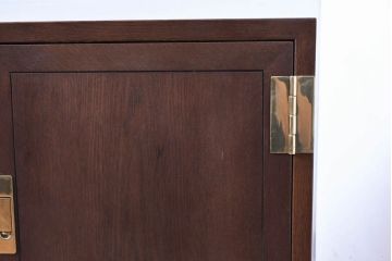 中古　希少な廃番品!!　カリモク家具(karimoku)　domani(ドマーニ)　分解可能なユニット式特大キャビネット(飾り棚、ガラスキャビネット、ガラスケース、ショーケース、コレクションケース、キュリオケース、店舗什器)(R-083359)