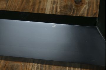 中古　ARMONIA(アルモニア)　ウォールナット天板の上質な風合いと直線的で洗練されたモダンデザインが魅力のエクステンションテーブル(エクステンションダイニングテーブル、伸長式テーブル、拡張式テーブル、食卓、4人掛け、6人掛け、4人用、6人用)(R-083363)