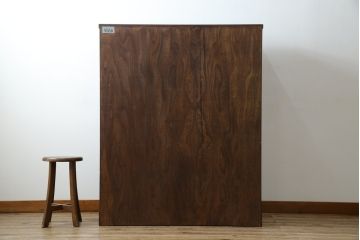 中古　岩谷堂箪笥　動きのある杢目と存在感のある金具が魅力的な衣装箪笥(収納タンス、和箪笥、整理箪笥、引き出し)(R-083365)