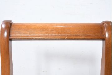 中古　横浜ダニエル(daniel)　優雅な佇まいのチェア1脚(ダイニングチェア、椅子、イス、アームレスチェア)(R-083366)