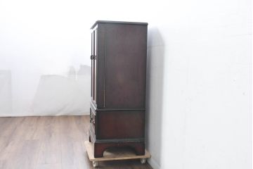 アメリカビンテージ　The Bombay Company(ボンベイ社)　インテリア性の高いフォルムの縦型ジュエリーケース(コレクションケース、ジュエリーケース、サイドキャビネット、収納棚、ヴィンテージ)(R-083367)
