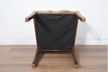 中古　maruni(マルニ木工)　品のある佇まいが魅力的なチェア1脚(ダイニングチェア、椅子、イス、アームレスチェア)(R-083368)