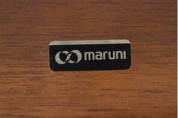 中古　maruni(マルニ木工)　品のある佇まいが魅力的なチェア1脚(ダイニングチェア、椅子、イス、アームレスチェア)(R-083368)