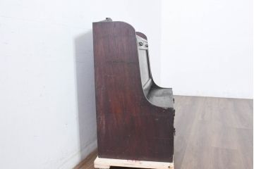 和製アンティーク　ロータイプ　歴史を感じる風合いを大切にしながらも現代のライフスタイルにも活用できる古い栓材のライティングビューロー(簿記机、ワークデスク、在宅用、在宅ワーク用、サイドチェスト、引き出し)(R-083369)