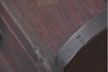 和製アンティーク　ロータイプ　歴史を感じる風合いを大切にしながらも現代のライフスタイルにも活用できる古い栓材のライティングビューロー(簿記机、ワークデスク、在宅用、在宅ワーク用、サイドチェスト、引き出し)(R-083369)