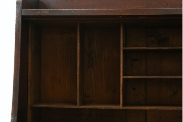 和製アンティーク　ロータイプ　歴史を感じる風合いを大切にしながらも現代のライフスタイルにも活用できる古い栓材のライティングビューロー　(R-083369)