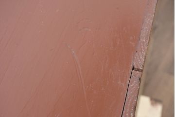 和製アンティーク　上手物!!　超美品　専門店にて木地呂塗り直し　唐獅子金具の存在感が目を引くローボード(テレビ台、テレビボード、和たんす、収納箪笥、衣装箪笥、引き出し)(R-0083373)