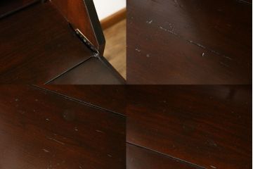アメリカビンテージ　老舗工房　Jasper Cabinet(ジャスパーキャビネット)社　クラッシックデザインの小振りなビューローブックケース(ライディングビューロー、ライティングデスク、机、ワークデスク、本箱、本棚、飾り棚、収納棚、戸棚、引き出し、在宅用、在宅ワーク用、簿記机、ヴィンテージ)(R-083374)