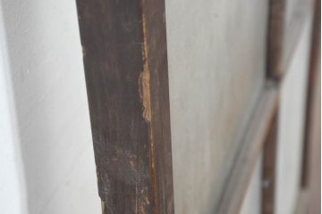 アンティーク建具　経年の味わいを纏う木製のガラス戸1枚(引き戸)(R-083384)