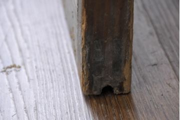 アンティーク建具　経年の味わいを纏う木製のガラス戸1枚(引き戸)(R-083384)