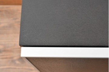 中古　美品!!　展示品　松永家具(MATSUNAGA )　人気シリーズ　ピアット(piatto)　スタイリッシュで洗練された雰囲気を演出するブラックカラーのローキャビネット(サイドボード、サイドキャビネット、収納棚、戸棚)(定価約17万円)(R-083395)