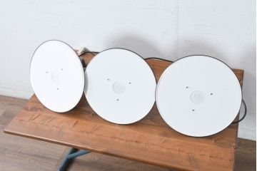 中古　高級品!!　スタジオノイ(Studio NOI)　キン(Kin)　479/LBT 　モダンなデザインで空間をおしゃれに格上げしてくれるブロンズのペンダントライト3個セット(天井照明、吊り下げ照明)(定価3台で約96万円)(R-083399)