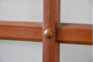 ヴィンテージ建具　昭和中期　和の雰囲気を引き立てるガラス戸2枚セット　(R-083406)