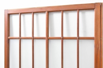 ヴィンテージ建具　昭和中期　和の雰囲気を引き立てるガラス戸2枚セット　(R-083406)
