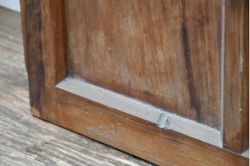 ヴィンテージ建具　昭和中期　和の雰囲気を引き立てるガラス戸2枚セット　(R-083406)