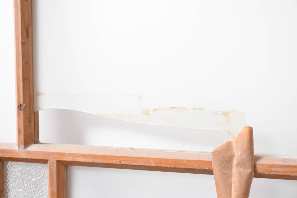 アンティーク建具　昭和初期　大正ロマンの雰囲気を高めるガラス戸3枚セット　(R-083407)