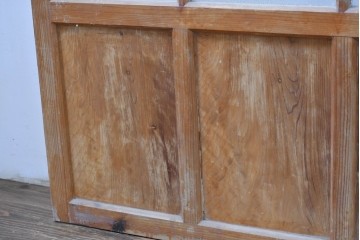 アンティーク建具　昭和初期　大正ロマンの雰囲気を高めるガラス戸3枚セット　(R-083407)