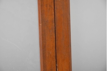 ヴィンテージ建具　昭和中期　素朴な格子デザインのガラス戸4枚セット　(R-083408)