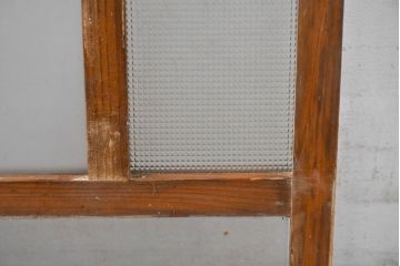 アンティーク建具　大正ロマン　おしゃれなカフェ風インテリアにぴったりなフィックス窓1枚(明かり取り、明り取り、FIX窓、ガラス窓、嵌め殺し)(R-083410)