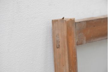 アンティーク建具　大正ロマン　おしゃれなカフェ風インテリアにぴったりなフィックス窓1枚(明かり取り、明り取り、FIX窓、ガラス窓、嵌め殺し)(R-083410)