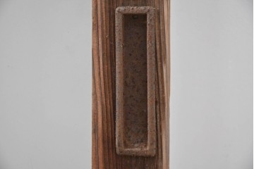 ヴィンテージ建具　昭和中期　ひし形を描く格子意匠のガラス戸4枚セット　(R-083411)