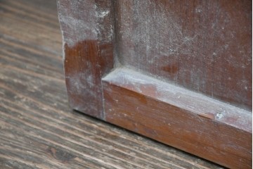 ヴィンテージ建具　昭和中期　和の雰囲気を引き立てるガラス戸2枚セット　(R-083412)