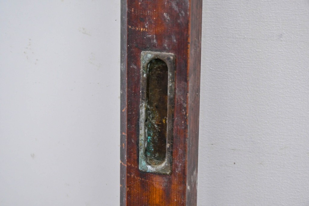 アンティーク建具　昭和初期　素朴な佇まいのガラス窓2枚セット　(R-083416)