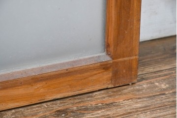 アンティーク建具　昭和初期　素朴な佇まいのガラス窓2枚セット　(R-083416)