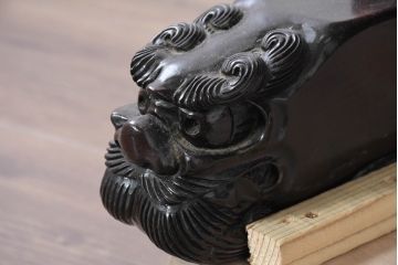 和製ビンテージ　超美品　最高級　シタン(紫檀)材とカリン(花梨)材　鳥眼杢を背景に竹の意匠と花蝶図の彫刻が映える雅な衝立て(衝い立て、パーテーション、仕切り、ヴィンテージ)(R-083423)