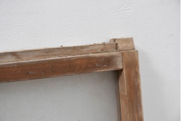 アンティーク建具　大正ロマン　ナチュラルな素材で柔らかな雰囲気のお部屋にもピッタリな窓2枚セット(引き戸、ガラス窓)(R-083425)
