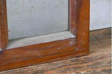 アンティーク建具　大正ロマン　和モダンインテリアに最適な窓2枚セット(引き戸、ガラス窓)(R-083427)