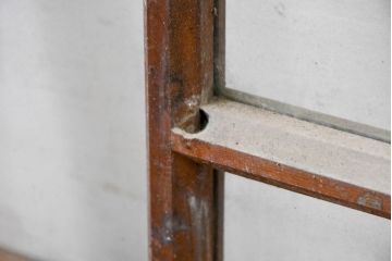 アンティーク建具　大正ロマン　自然素材の風合いが魅力の窓2枚セット(引き戸、ガラス窓)(R-083428)