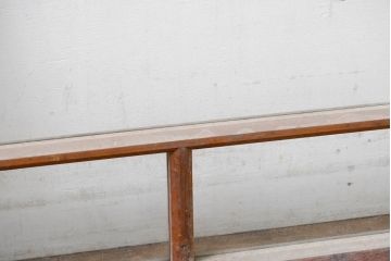 アンティーク建具　大正ロマン　自然素材の風合いが魅力の窓2枚セット(引き戸、ガラス窓)(R-083428)