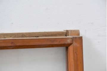 アンティーク建具　大正ロマン　自然素材の風合いが魅力の窓2枚セット(引き戸、ガラス窓)(R-083428)