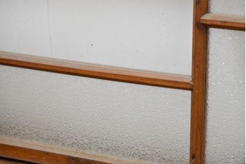 アンティーク建具　大正ロマン　ナチュラルな素材で柔らかな雰囲気のお部屋にもピッタリな窓4枚セット(引き戸、ガラス窓)(R-083429)