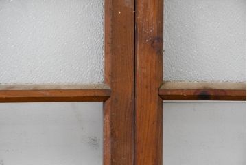 アンティーク建具　大正ロマン　ナチュラルな素材で柔らかな雰囲気のお部屋にもピッタリな窓4枚セット(引き戸、ガラス窓)(R-083429)