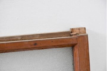 アンティーク建具　大正ロマン　ナチュラルな素材で柔らかな雰囲気のお部屋にもピッタリな窓4枚セット(引き戸、ガラス窓)(R-083429)