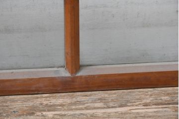 アンティーク建具　大正ロマン　暮らしにやさしい木の風合いを取り入れられる窓2枚セット(引き戸、ガラス窓)(R-083430)