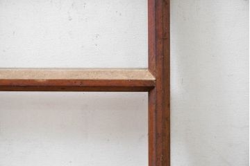アンティーク建具　大正ロマン　暮らしにやさしい木の風合いを取り入れられる窓2枚セット(引き戸、ガラス窓)(R-083430)