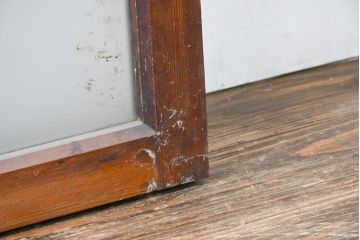 アンティーク建具　落ち着いた和の雰囲気を演出できる窓2枚セット(引き戸、ガラス窓)(R-083431)