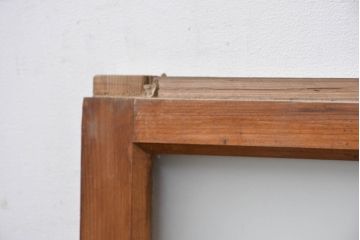 アンティーク建具　落ち着いた和の雰囲気を演出できる窓2枚セット(引き戸、ガラス窓)(R-083431)