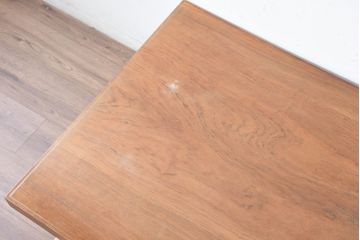 和製ビンテージ　激重!!　アフリカンチーク(アフロモシア)材　一枚板　落ち着きのある和を演出する重厚感のある座卓(ローテーブル、センターテーブル、リビングテーブル、ヴィンテージ)(R-083448)