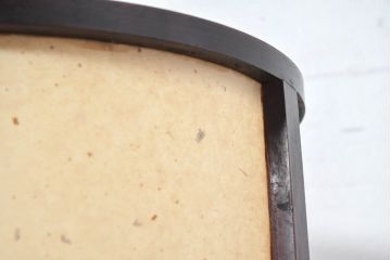 和製アンティーク　穏やかで温もりある光を演出する味わい深い行灯(丸行灯、行燈、照明、フロアスタンド)(R-083454)