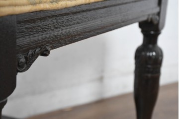 和製アンティーク　大正ロマン　古い洋館で使われていた彫刻入りチェア　(R-083456)