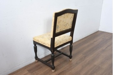 和製アンティーク　大正ロマン　古い洋館で使われていた彫刻入りチェア　(R-083456)
